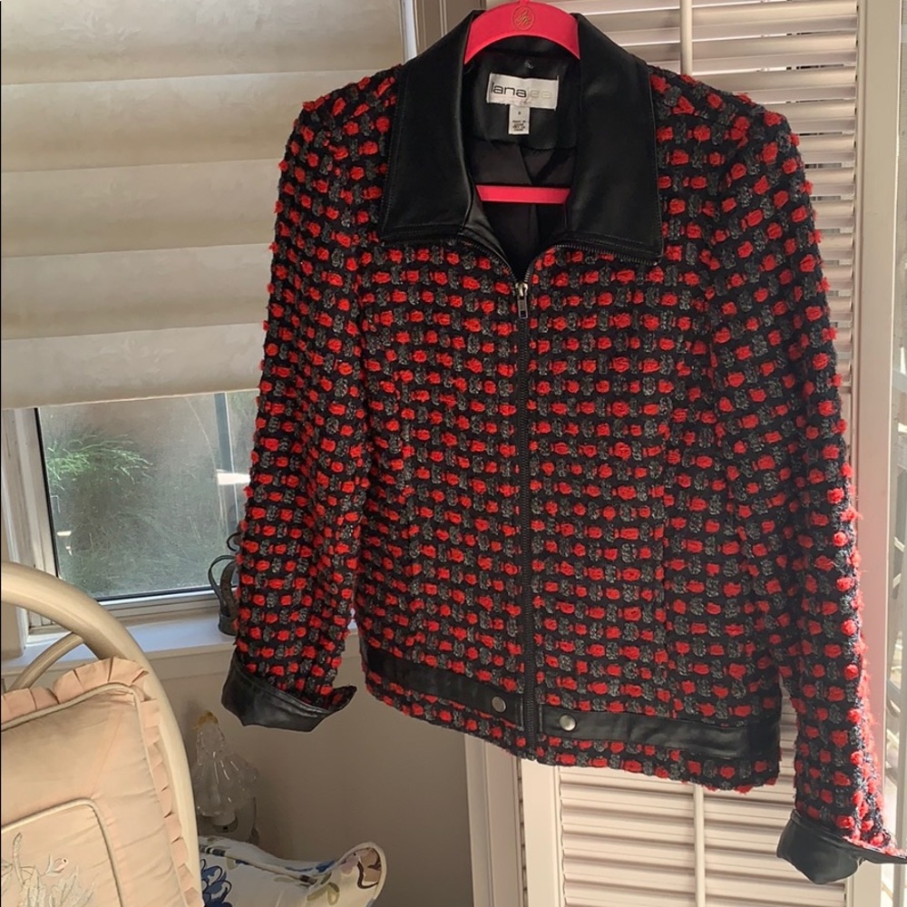 🌹🥀LANALEE RED/BLACK JACKET (SIZE 8) 🌹🥀